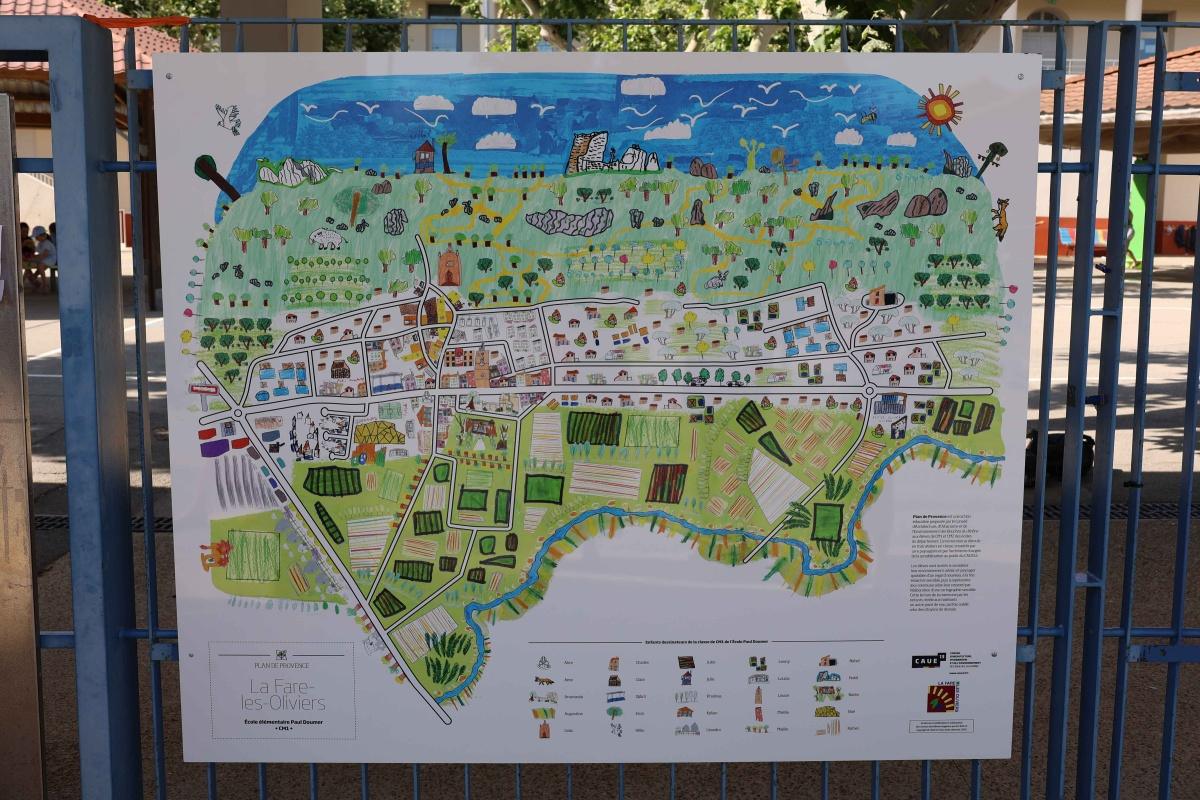 Inauguration du Plan de Provence - La Fare les Oliviers vue par les enfants !
