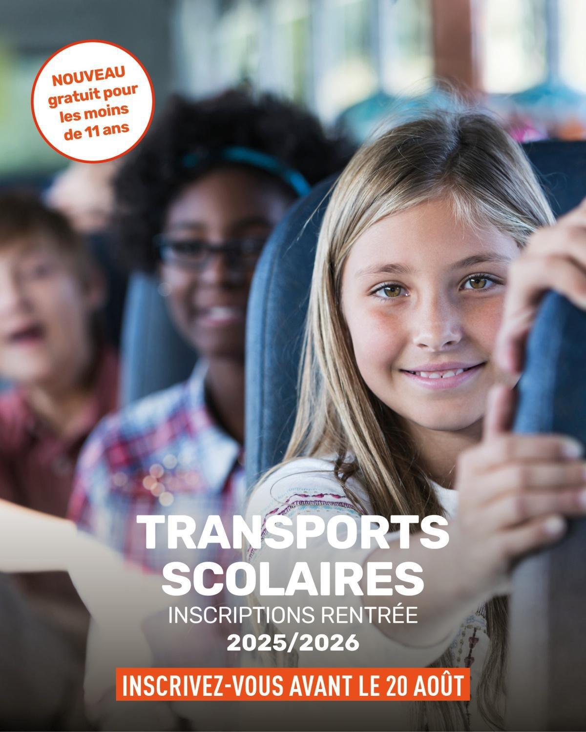 Les inscriptions aux transports scolaires pour la rentrée 2025-2026 sont ouvertes !