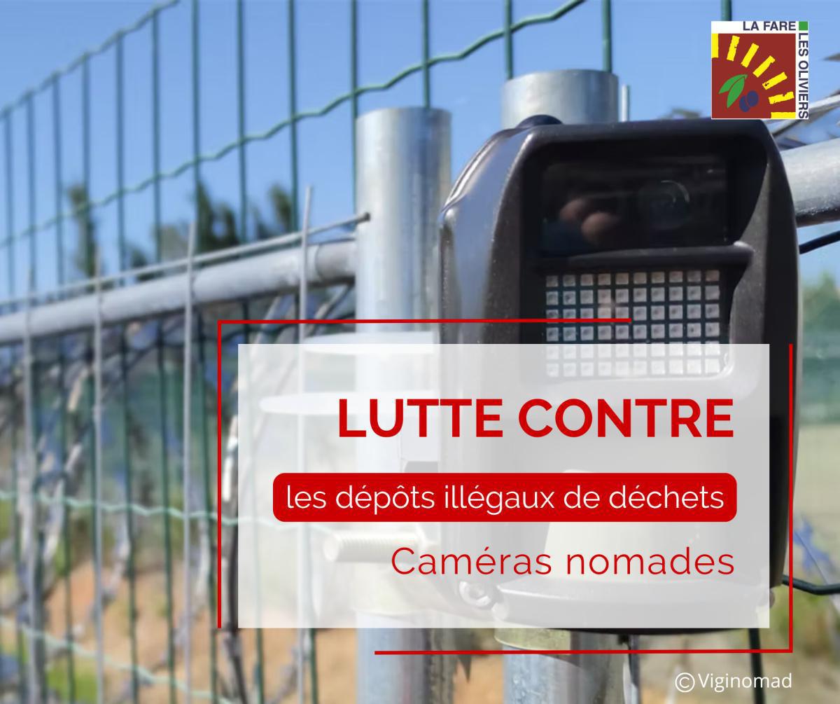 Lutte contre les dépôts illégaux de déchets - installation de caméras nomades