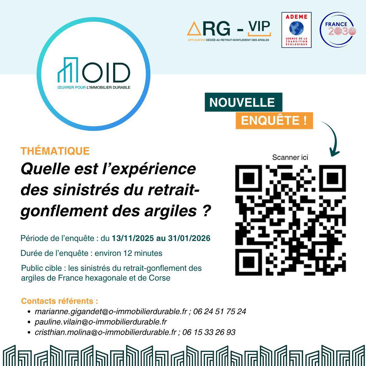 Participez à l'enquête nationale sur le retrait-gonflement des argiles