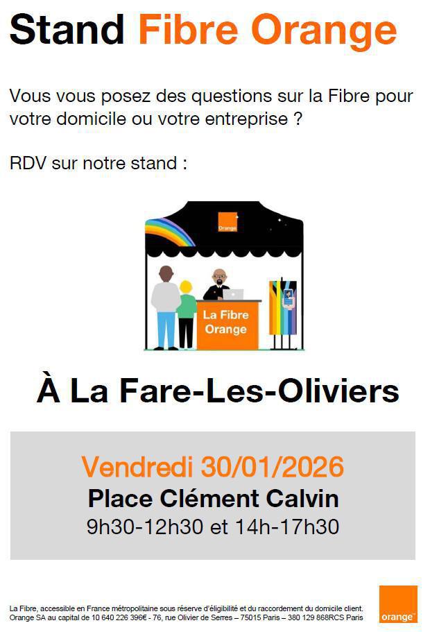 Fibre - Orange vient à votre rencontre ce vendredi 30 janvier