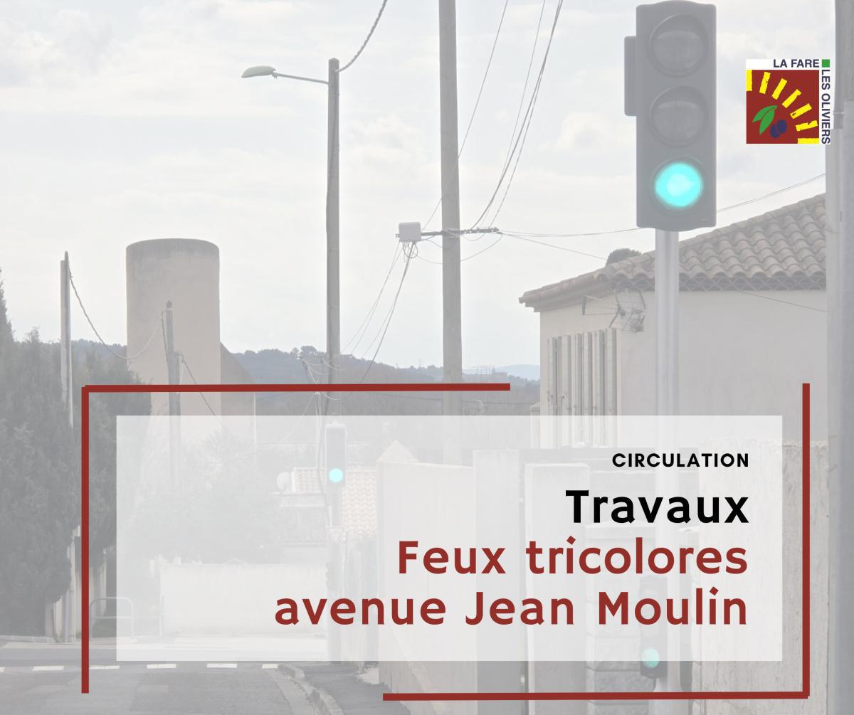 Travaux - feux tricolores avenue Jean Moulin