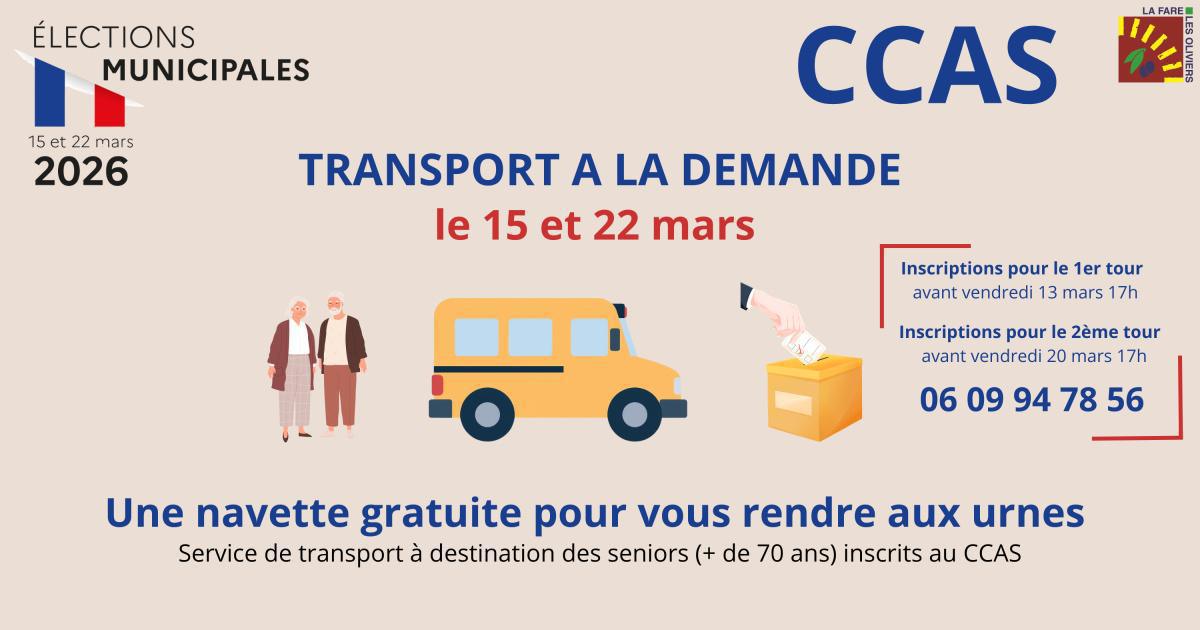 Élections municipales 2026 - un service de transport à la demande pour les seniors