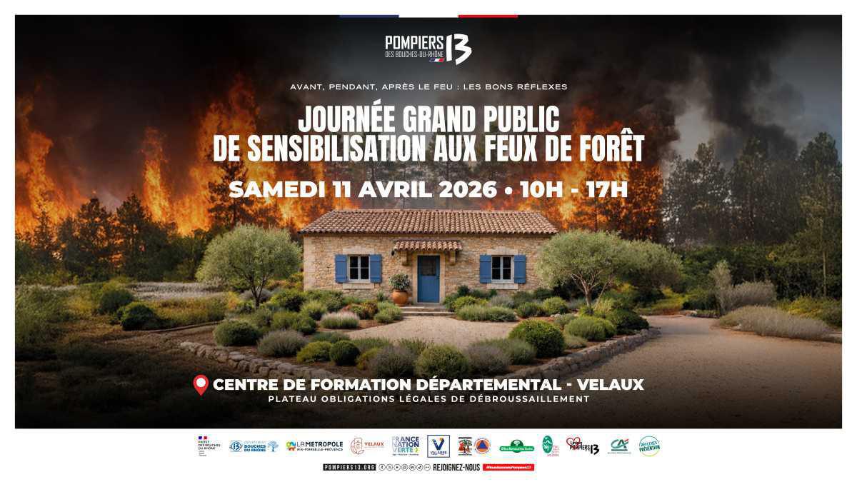 Les Pompiers 13 vous proposent une journée de sensibilisation aux feux de forêt