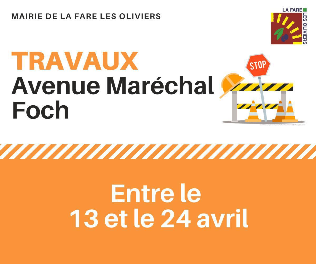 Avenue Foch – travaux sur le réseau pluvial