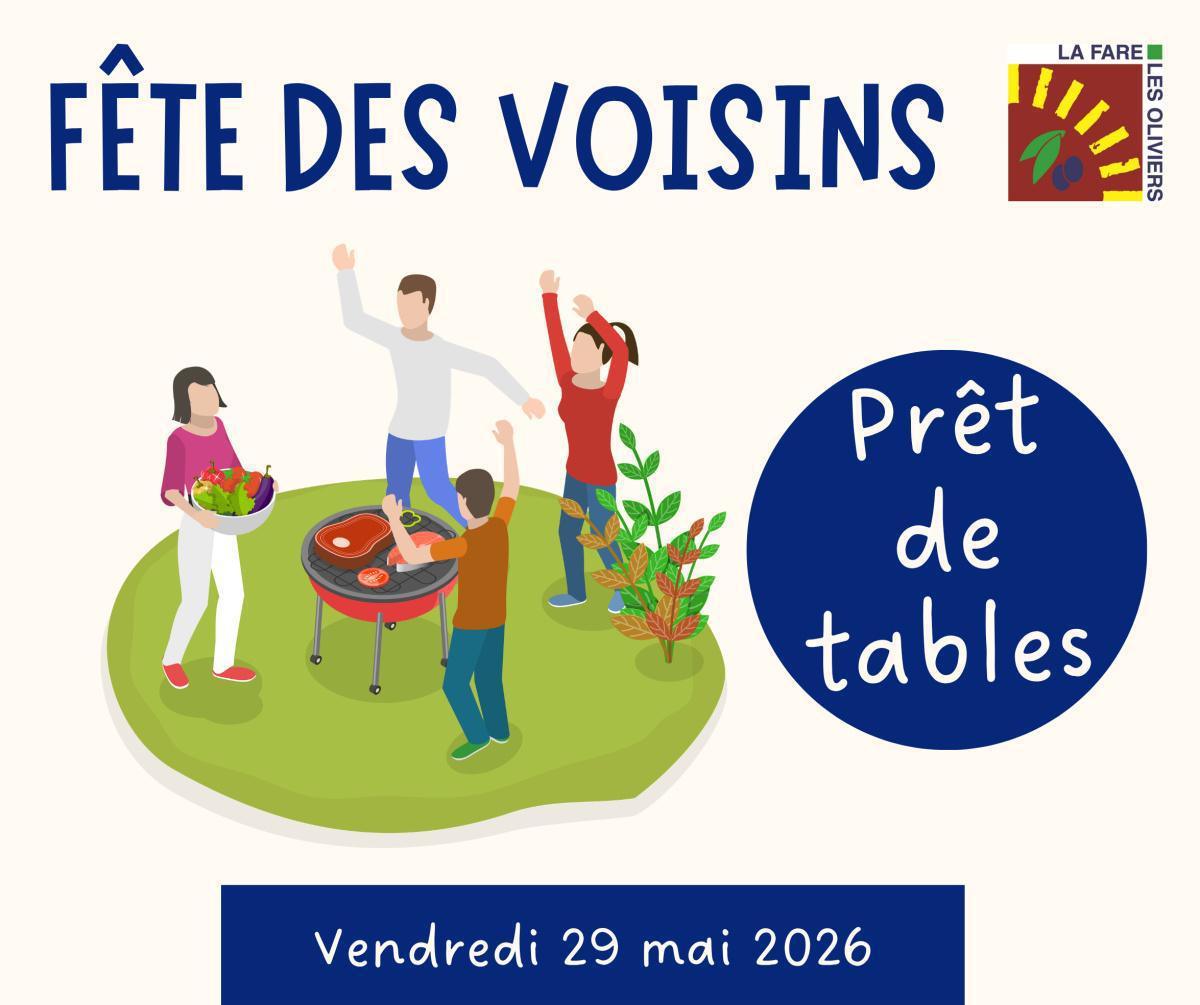  Fête des voisins – la commune vous accompagne !