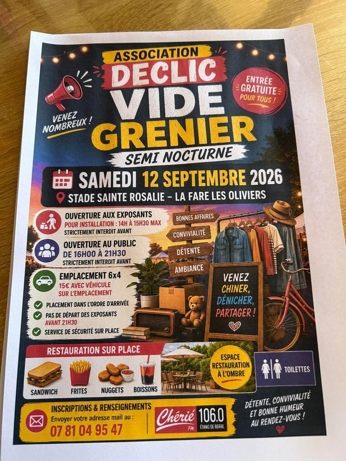 Vide grenier semi-nocturne