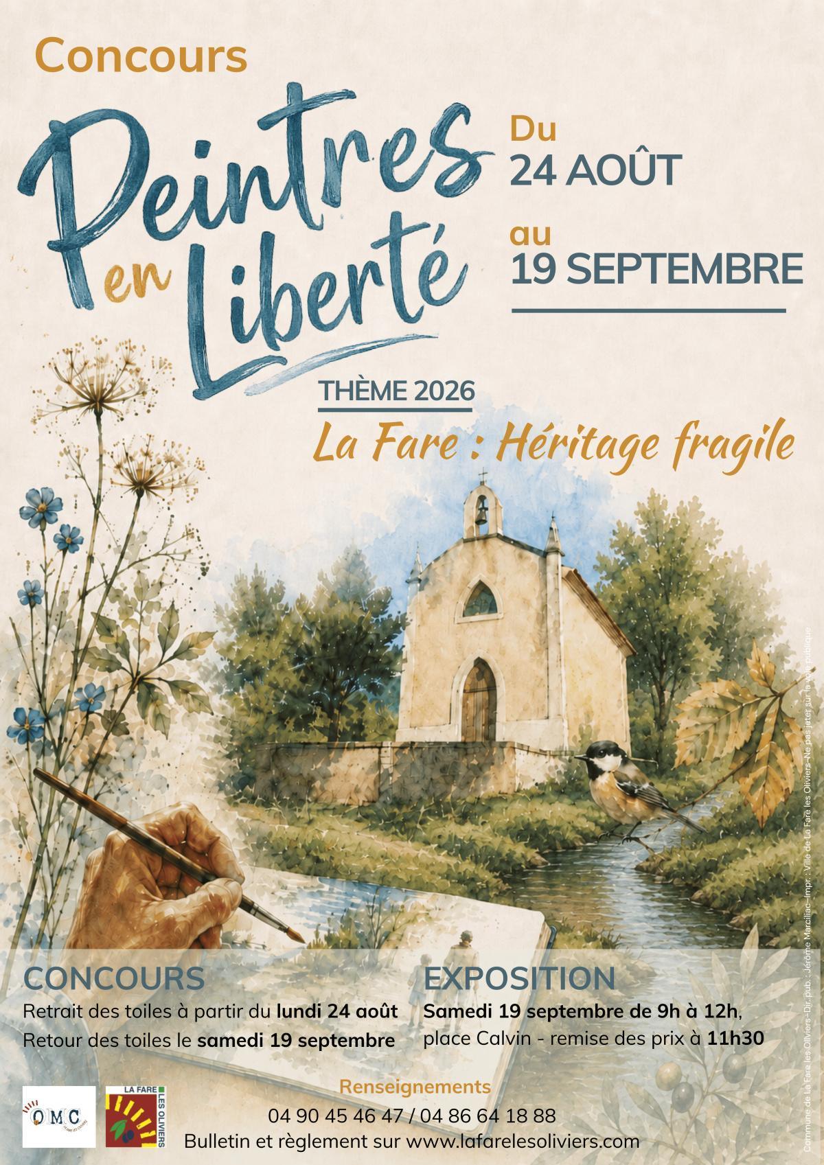 Peintres en Liberté - les inscriptions sont ouvertes pour l'édition 2026 !