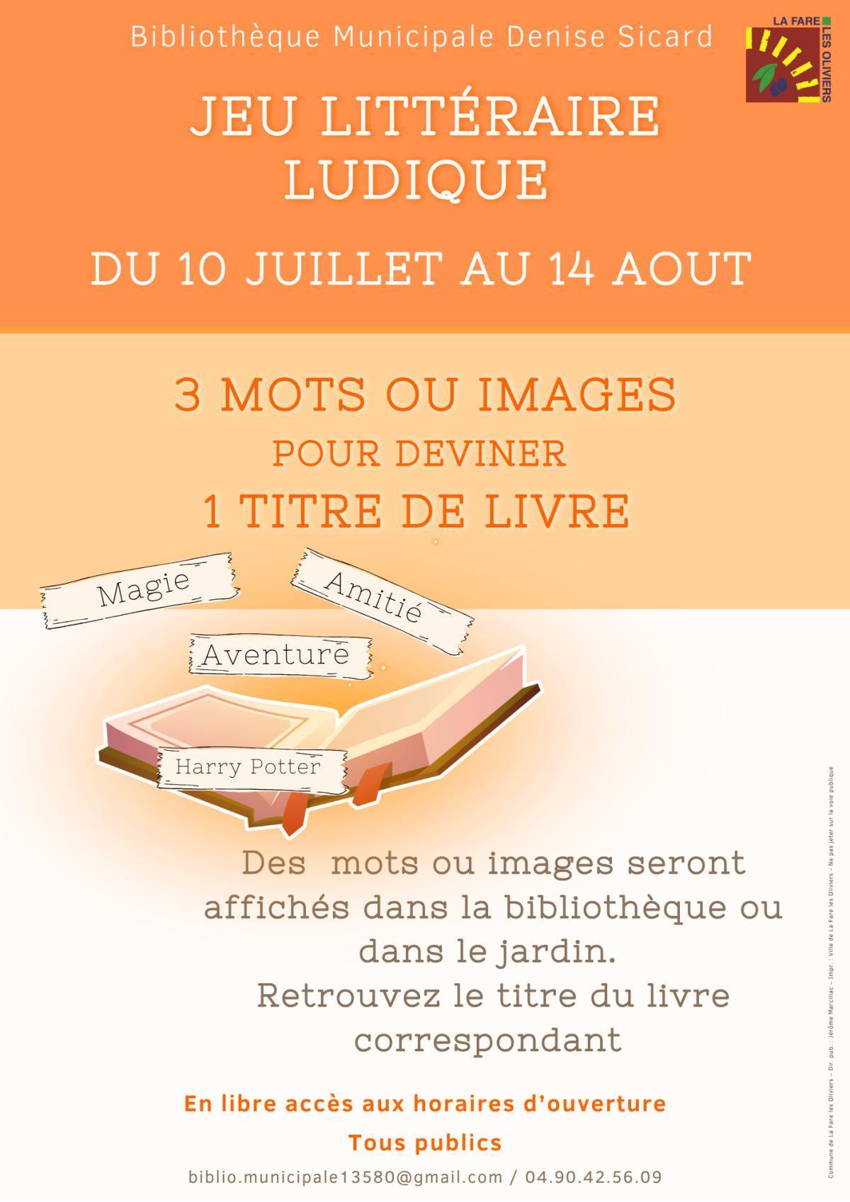 Jeu littéraire Ludique