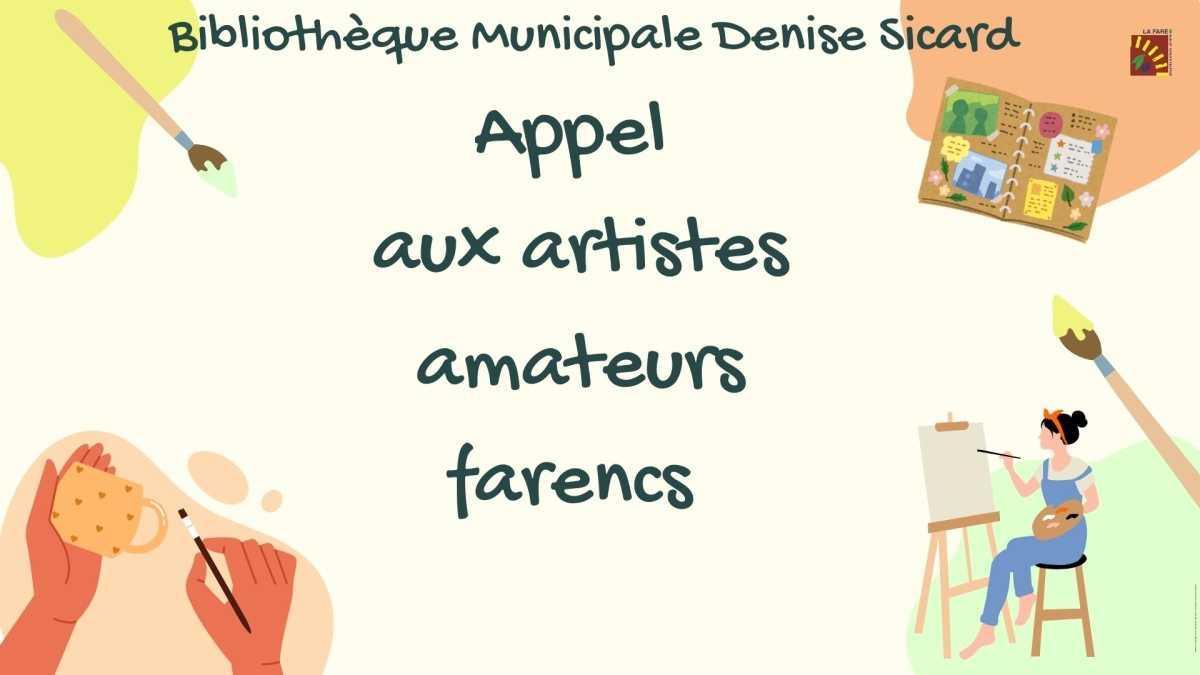  Artistes amateurs farencs, cette exposition est faite pour vous !