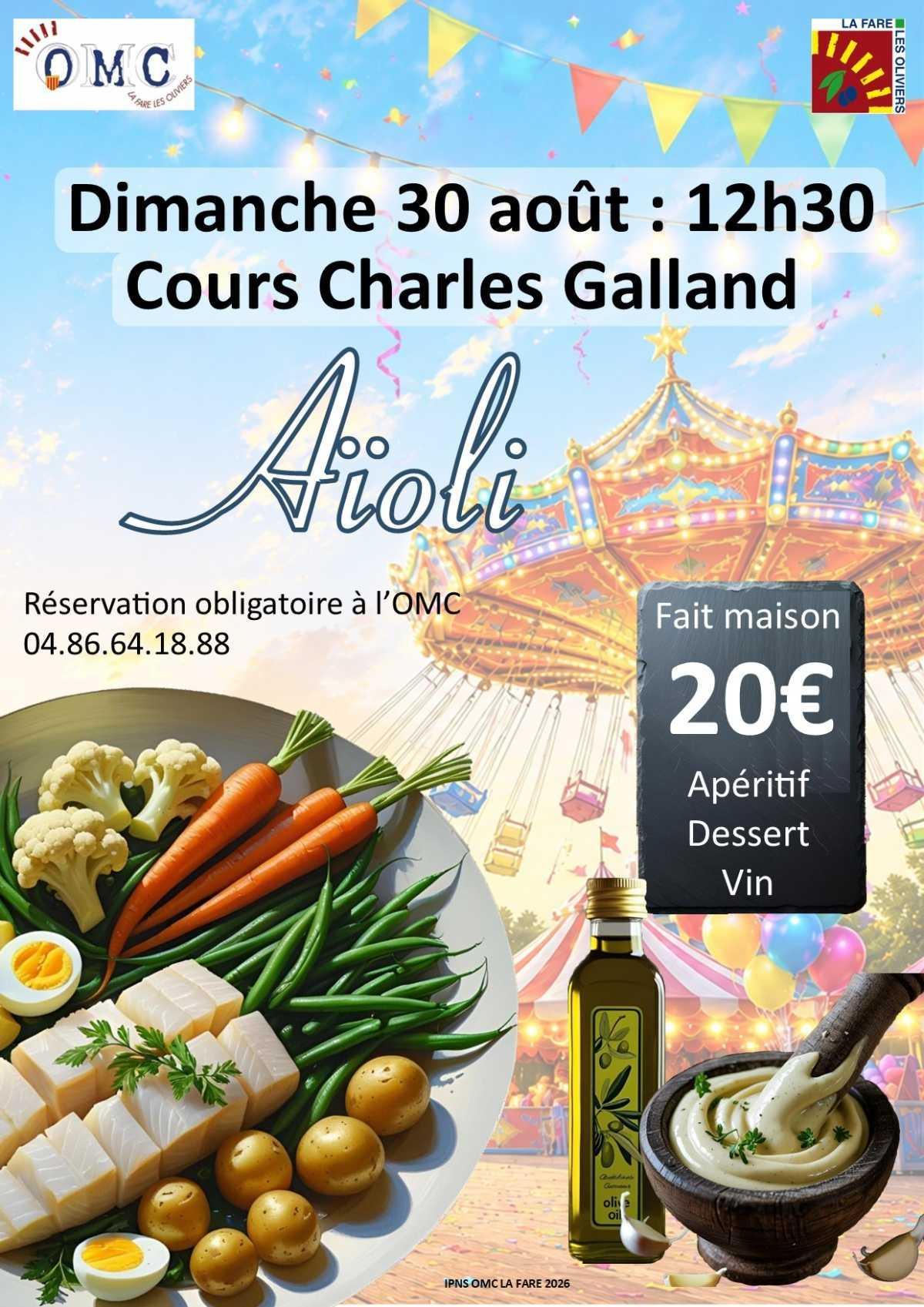 Fête de la Sainte Rosalie - changement de programme