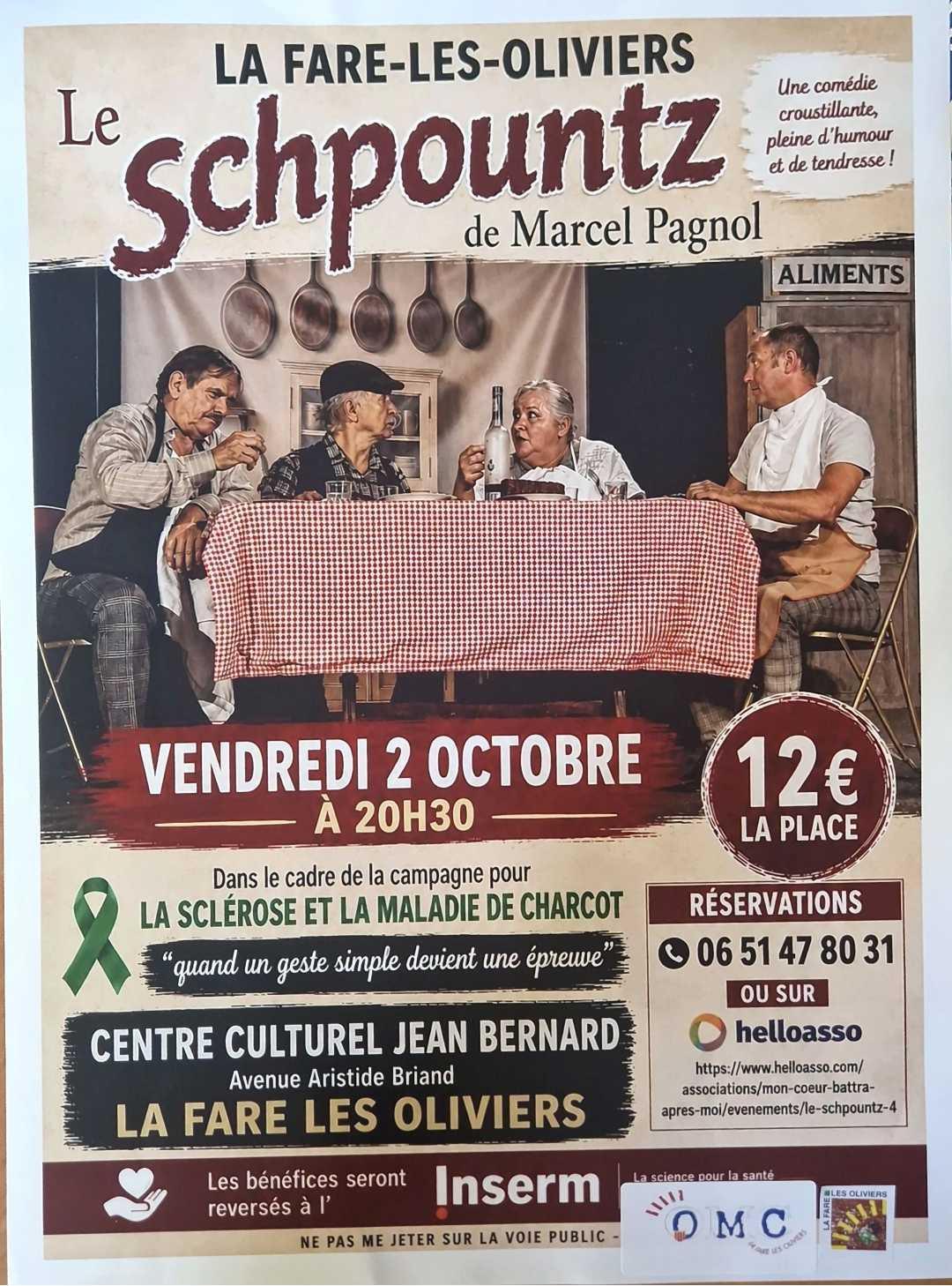 Théâtre « Le Schpountz » de Marcel Pagnol