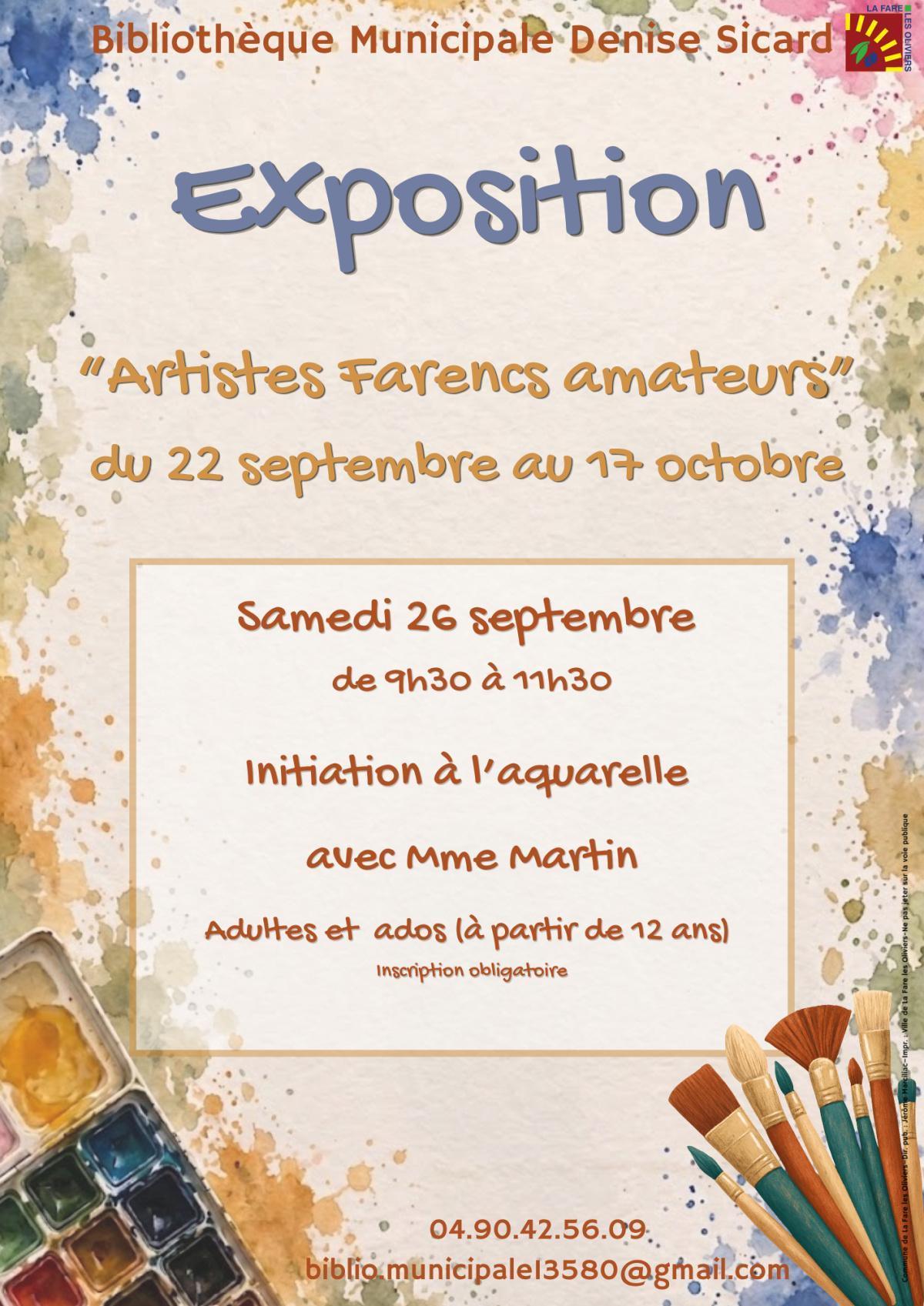 Exposition " Artistes Farencs amateurs"
