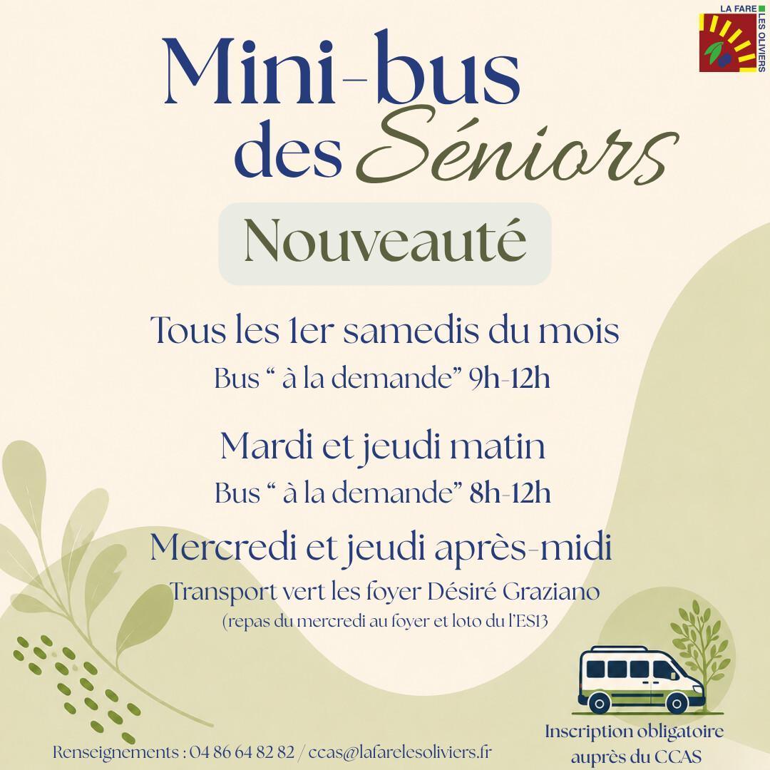 Mini bus des séniors : nouveautés de la rentrée !