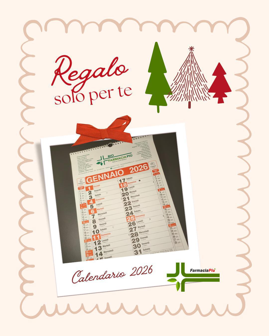 Ritira il tuo Calendario 2026