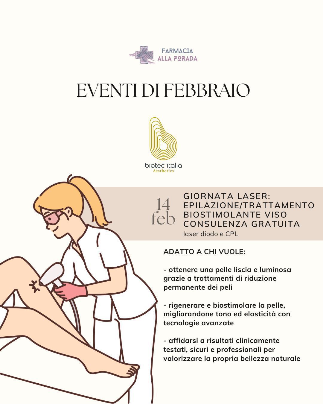 Giornata Laser: Epilazione / Biostimolazione viso Giornata Laser: Epilazione / Biostimolazione viso