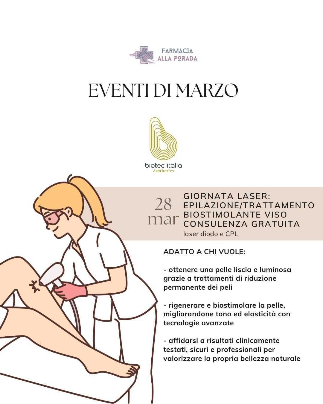 Giornata Laser: Epilazione / Biostimolazione viso