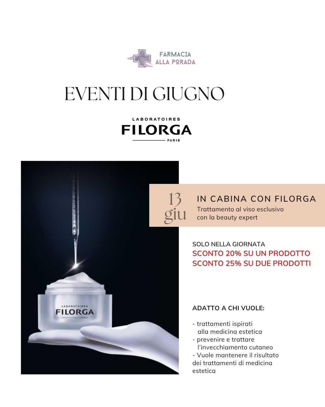 In cabina con Filorga In cabina con Filorga