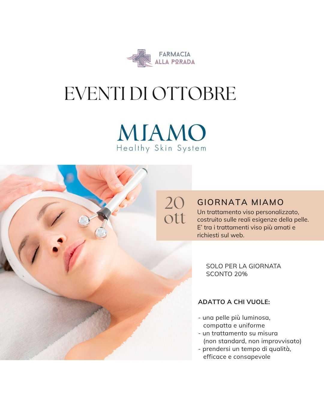 Giornata trattamento viso con Miamo Giornata trattamento viso con Miamo