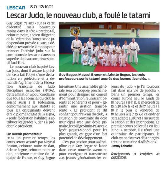 Lescar Judo dans la Presse Lescar Judo dans la Presse