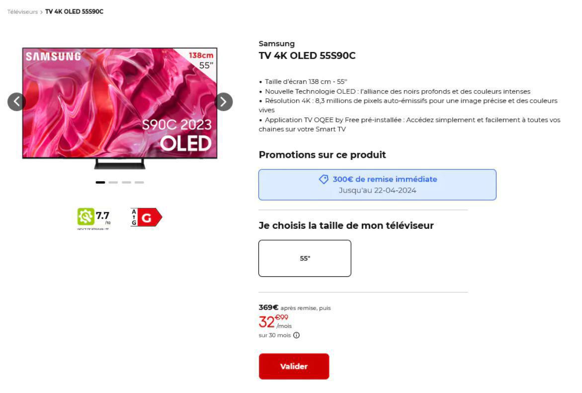 Offre Exclusive : sur des Smart TV 4K OLED pour les Abonnés Freebox ! Offre Exclusive : sur des Smart TV 4K OLED pour les Abonnés Freebox !