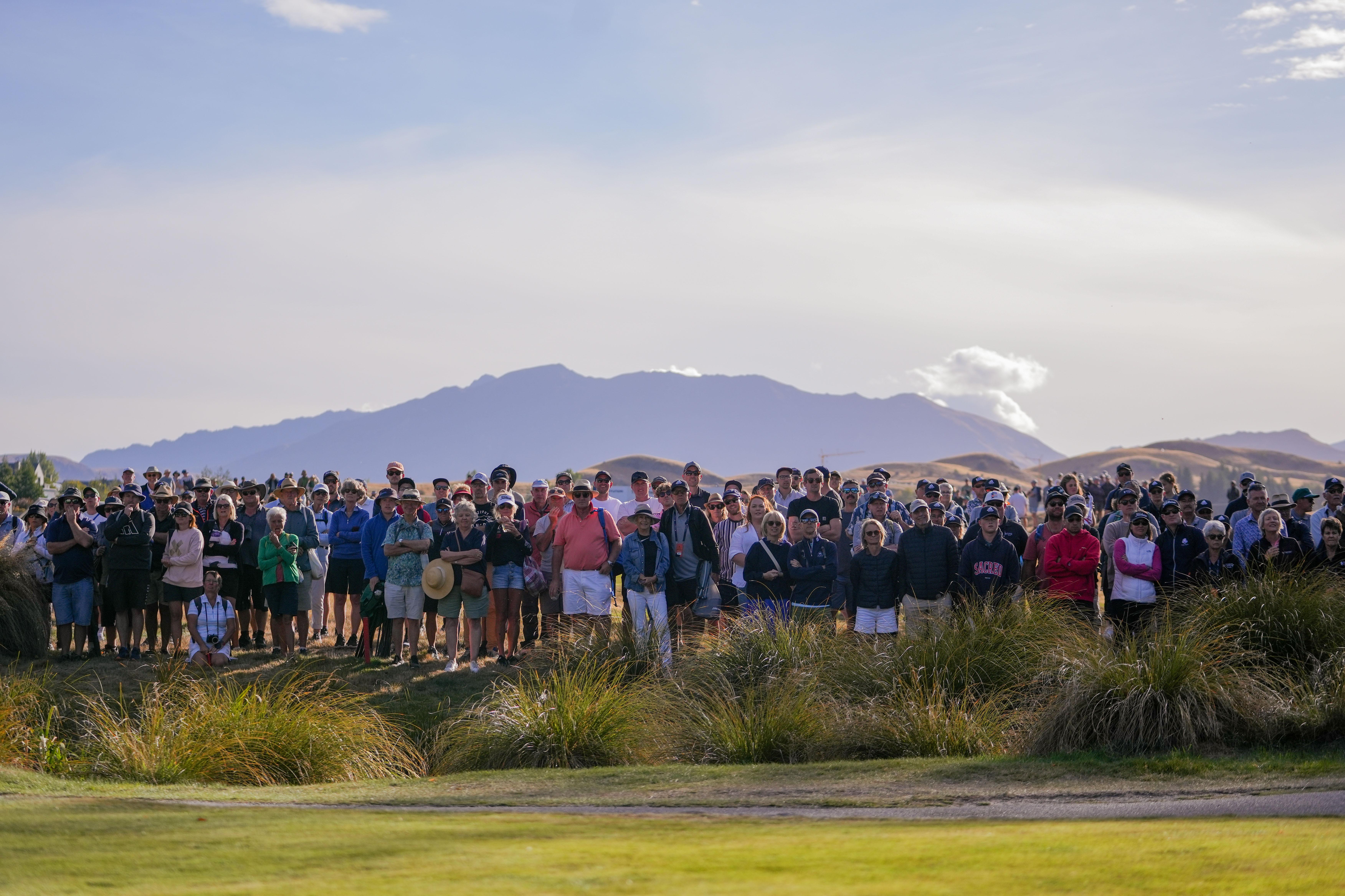 Fans at the New Zealand Open