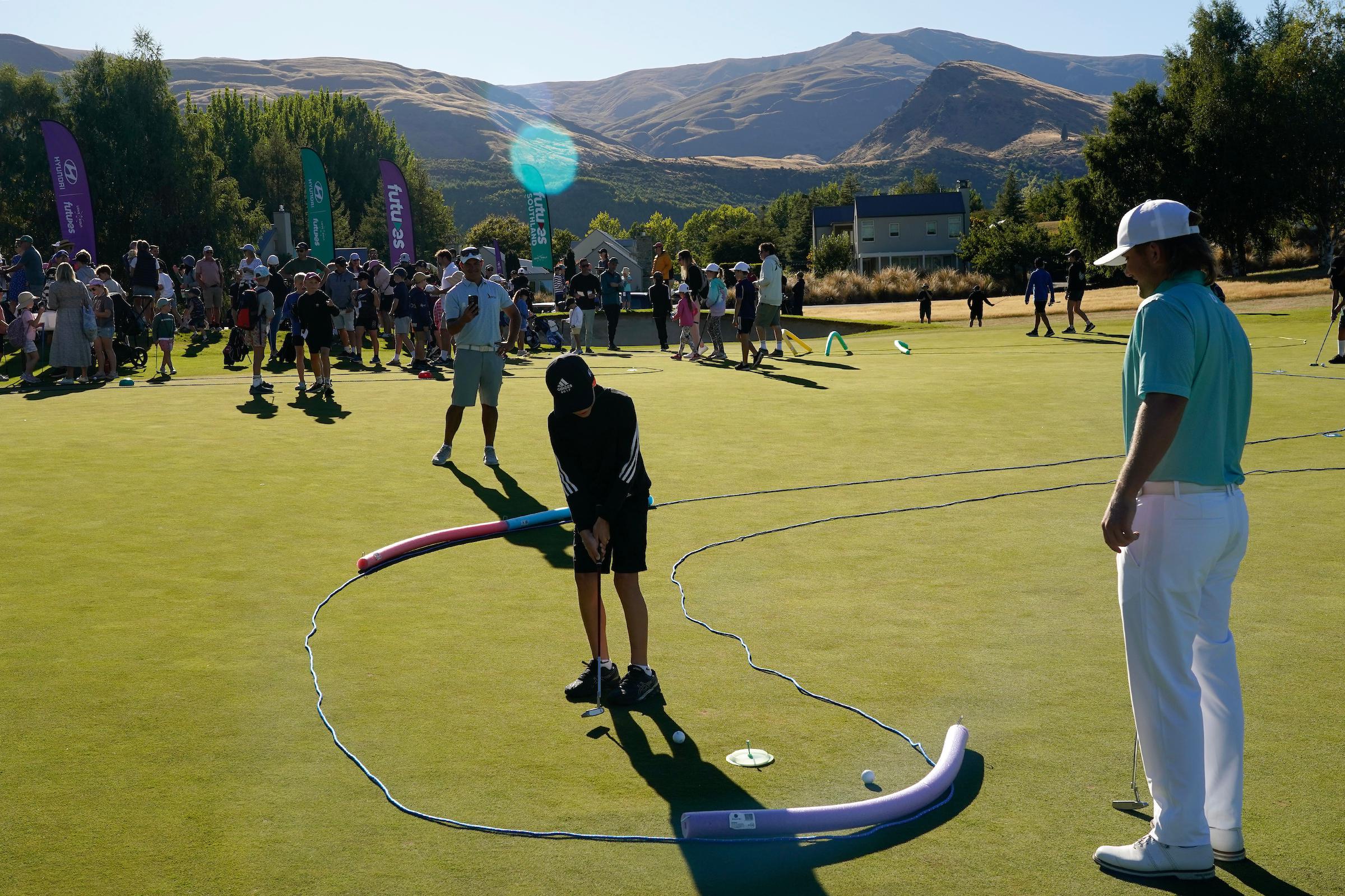 Kids at the Hyundai Futures Festival of Golf