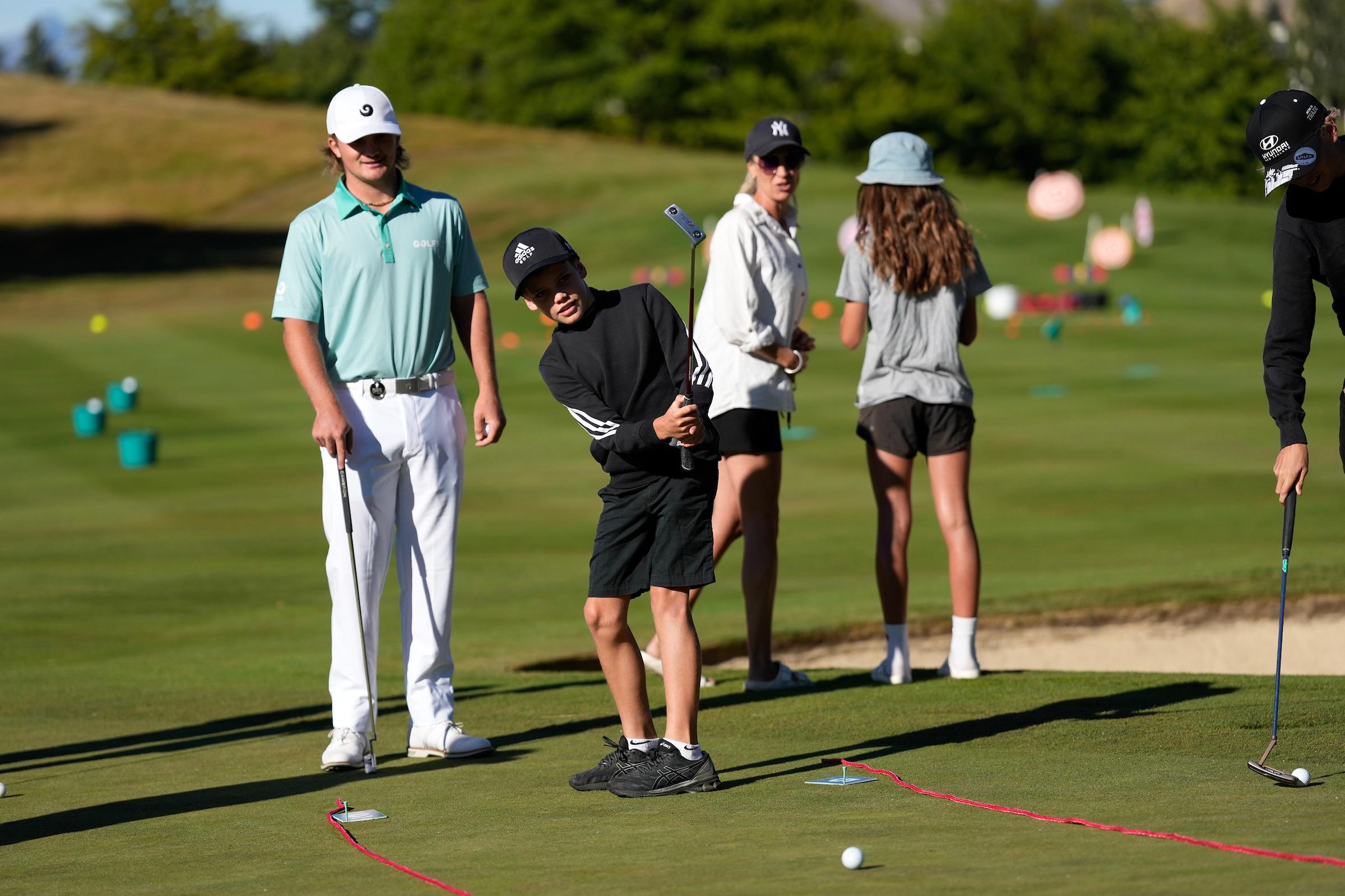 Kids at the Hyundai Futures Festival of Golf