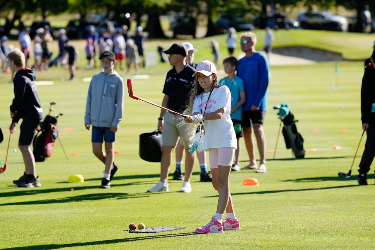 Kids at the Hyundai Futures Festival of Golf