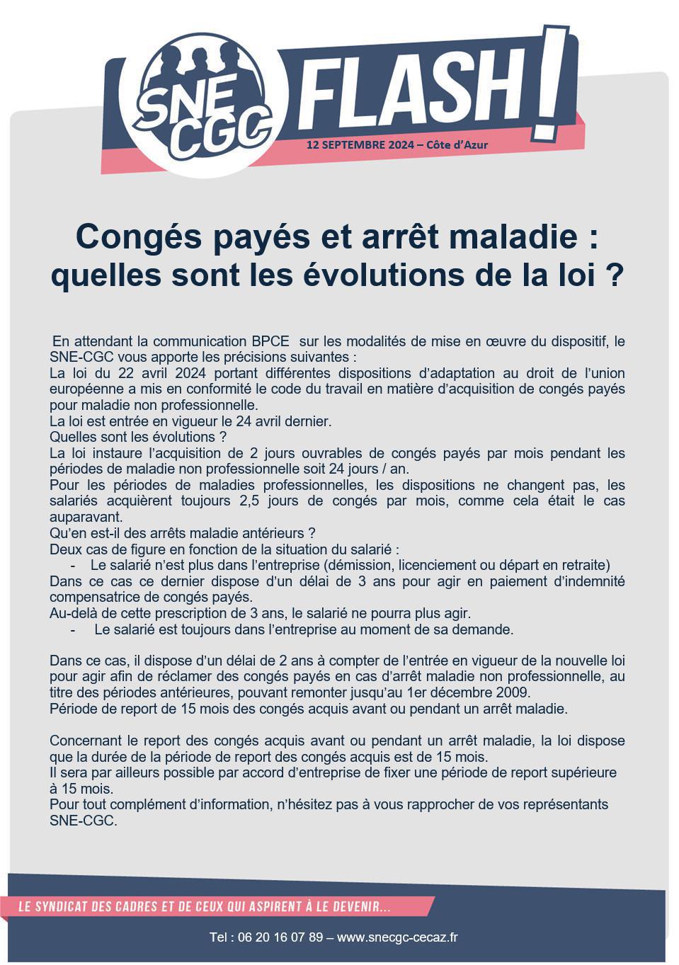 Congés payés et arrêt maladie : quelles sont les évolutions de la loi ? Congés payés et arrêt maladie : quelles sont les évolutions de la loi ?