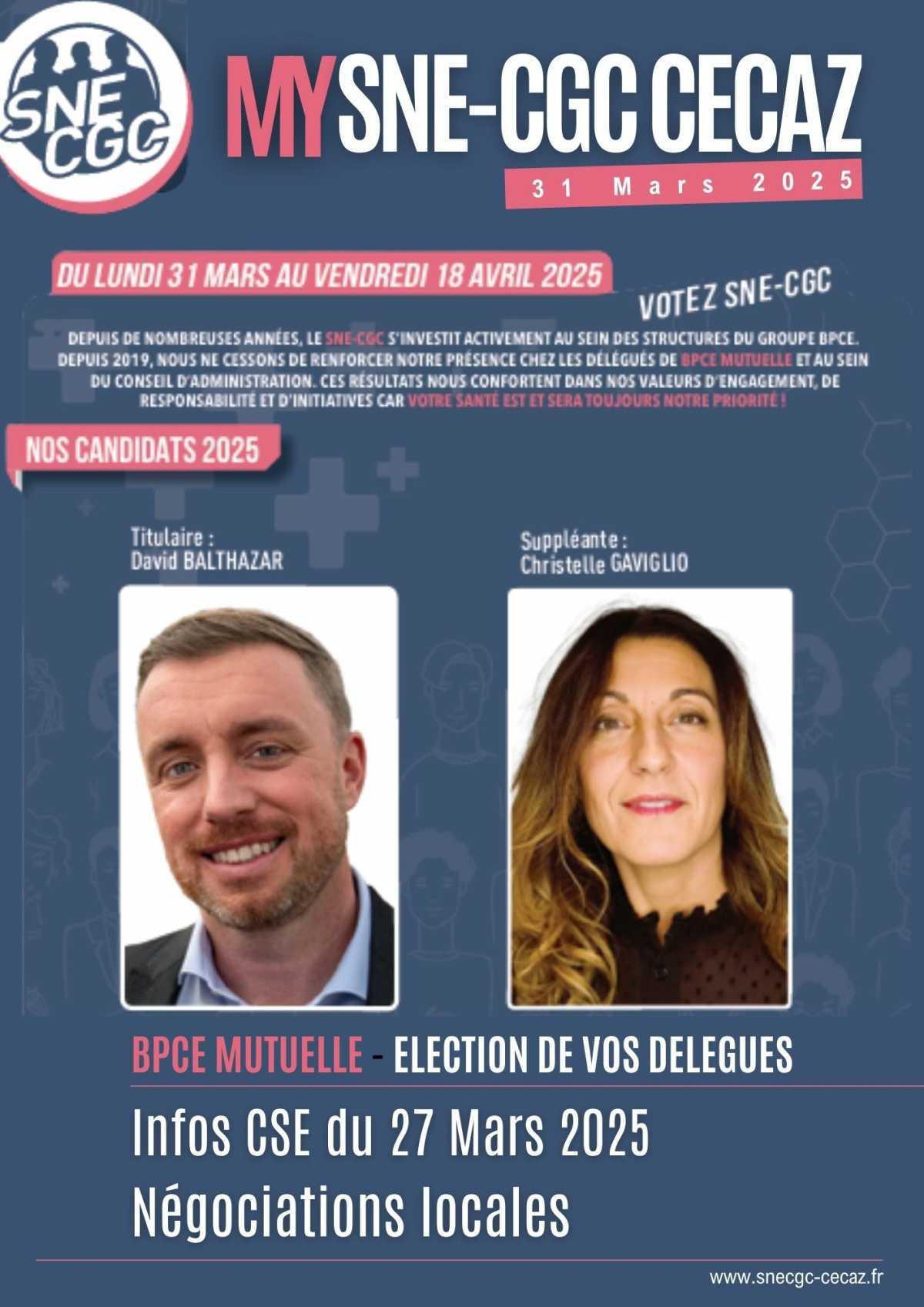 INFOS CSE 27 MARS 25