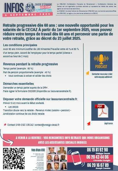 Infos Retraite Progressive : Contactez nous !