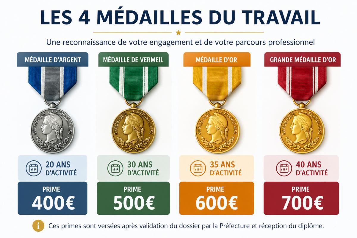 🏅 Médaille du travail : qui peut en bénéficier et comment faire ?