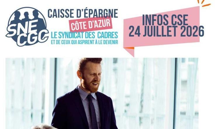 INFOS CSE du 24 Juillet 2026