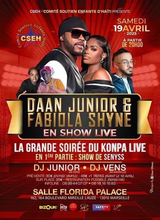 Le teaser de la soirée konpa live avec Daan junior & Fabiola Shyne Le teaser de la soirée konpa live avec Daan junior & Fabiola Shyne
