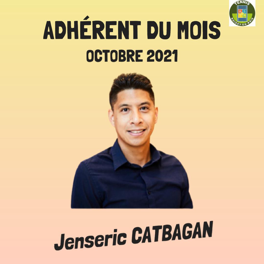 Octobre 2021 : Jenseric CATBAGAN