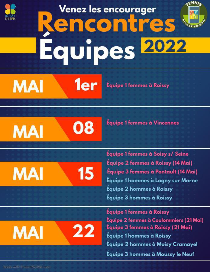 Rencontres/composition et résultats MAJ 05/06