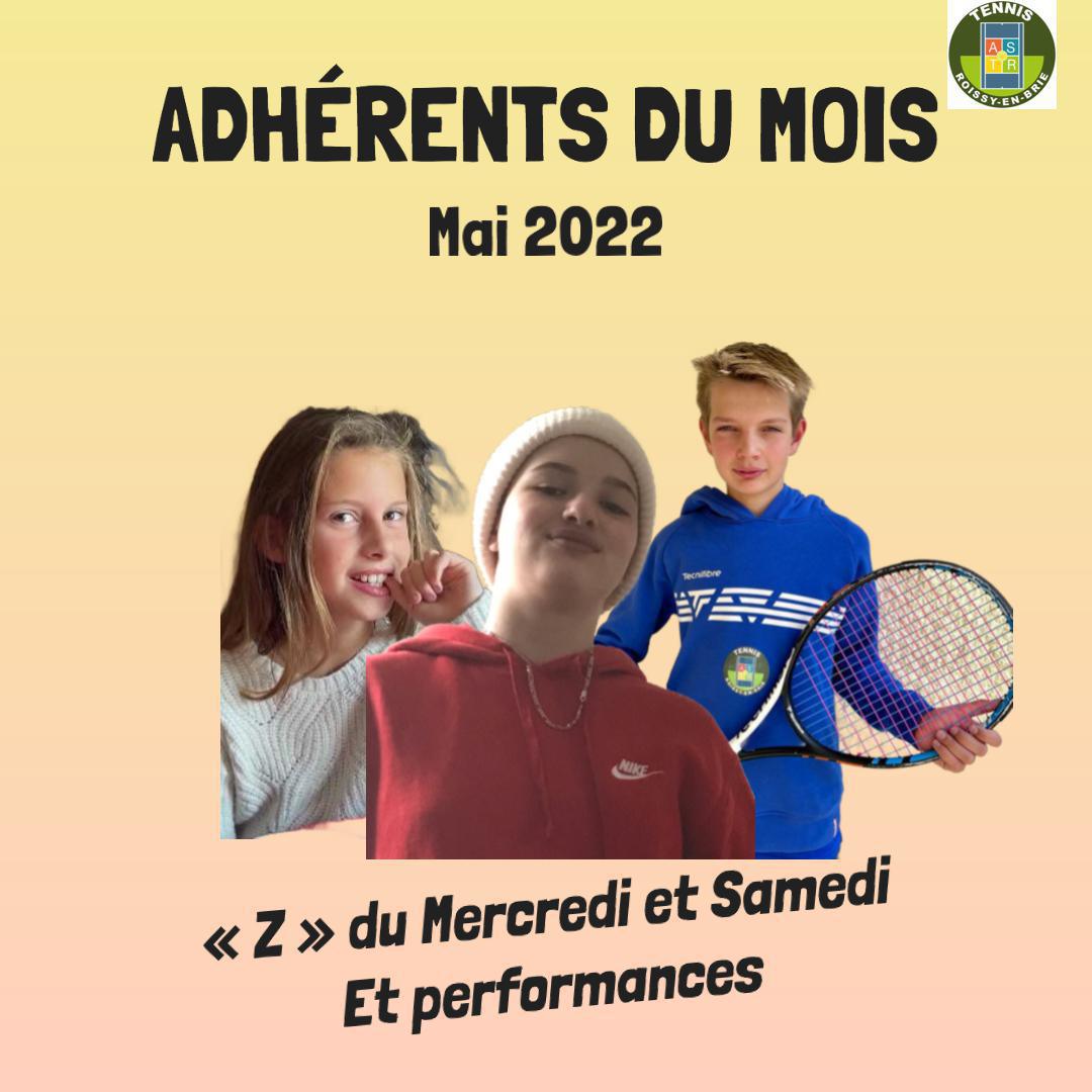 Adhérent du mois Mai 2022