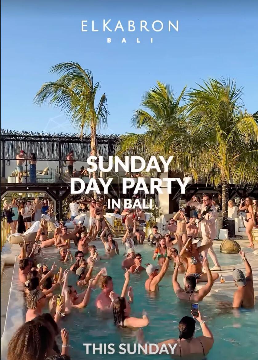 Sunday Pool Party at El Kabron Bali