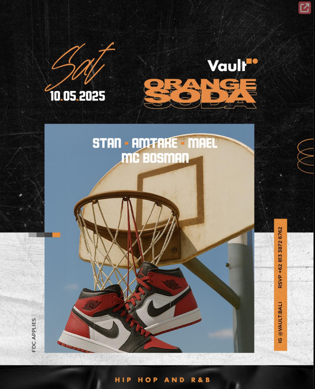 Orange Soda at Vault Bali