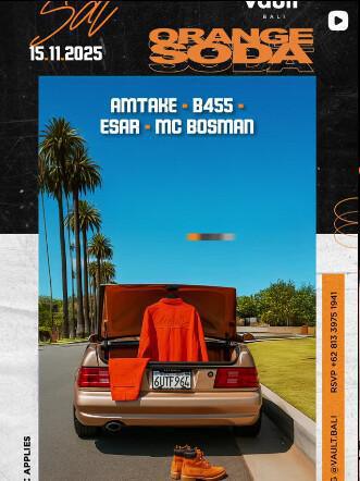 Orange Soda at Vault Bali