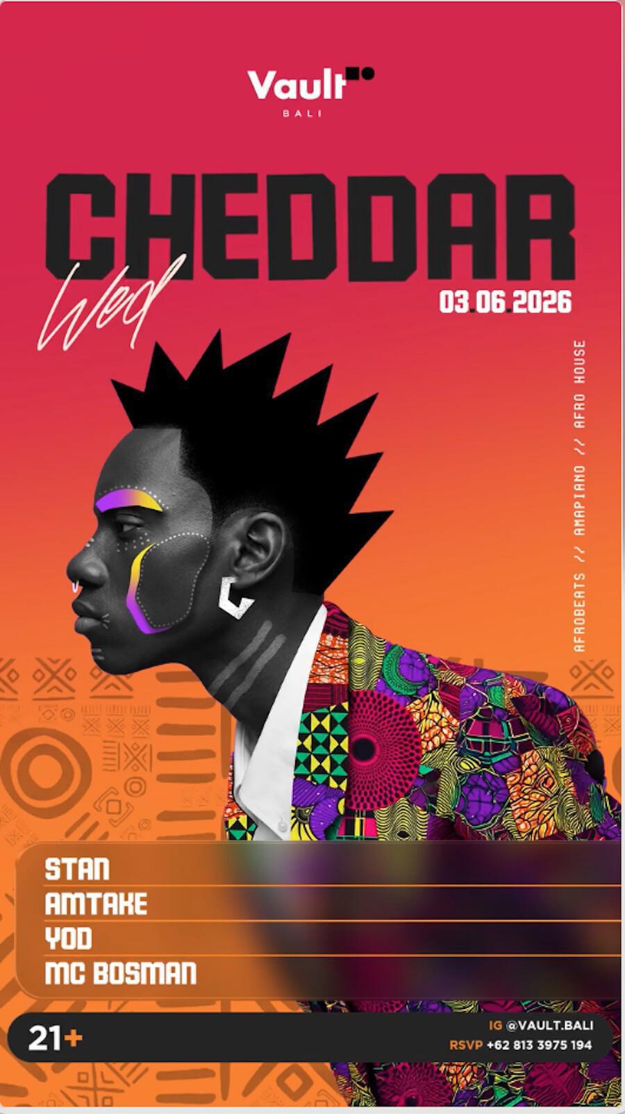 Cheddar at Vault Bali