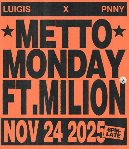 Metto Monday at Luigis Hot pizza