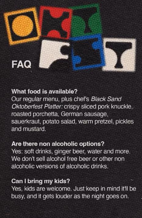 Oktoberfest at Black Sand Brewery