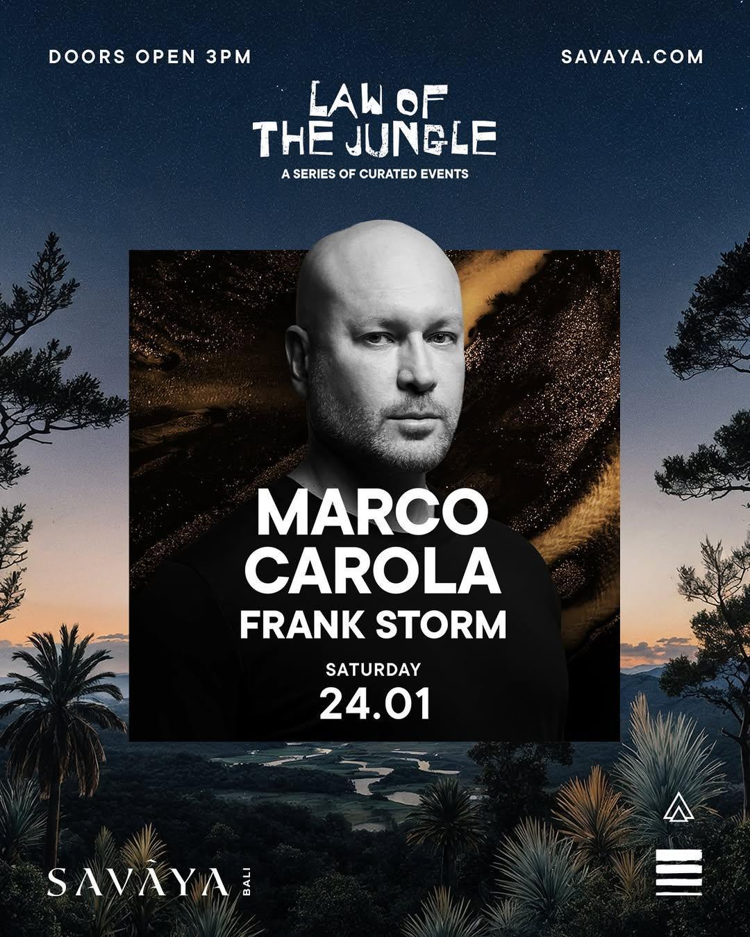 Marco Carola + Frank Storm at Savaya Bali Marco Carola + Frank Storm at Savaya Bali