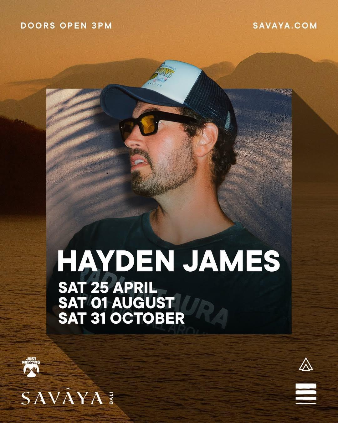 Hayden James at Savaya Bali 