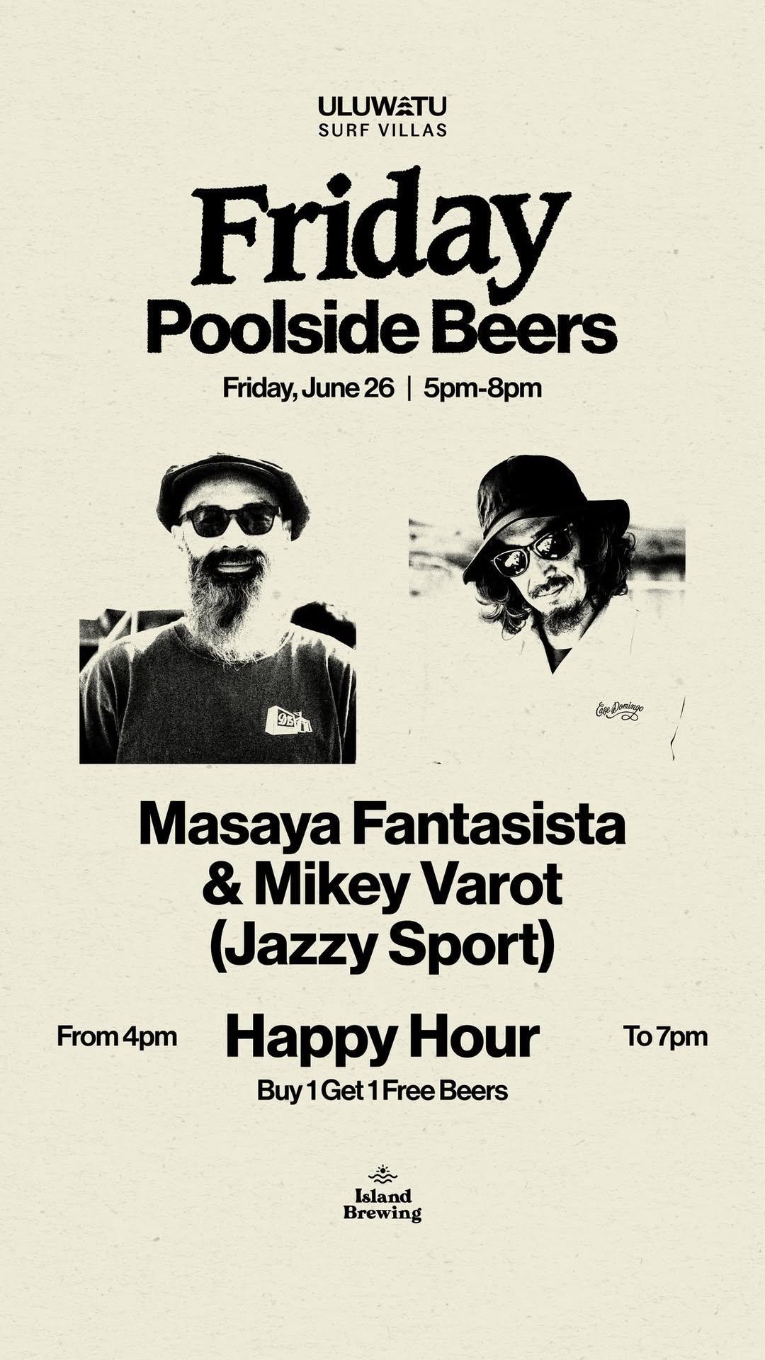 Poolside beers at Mana Uluwatu 