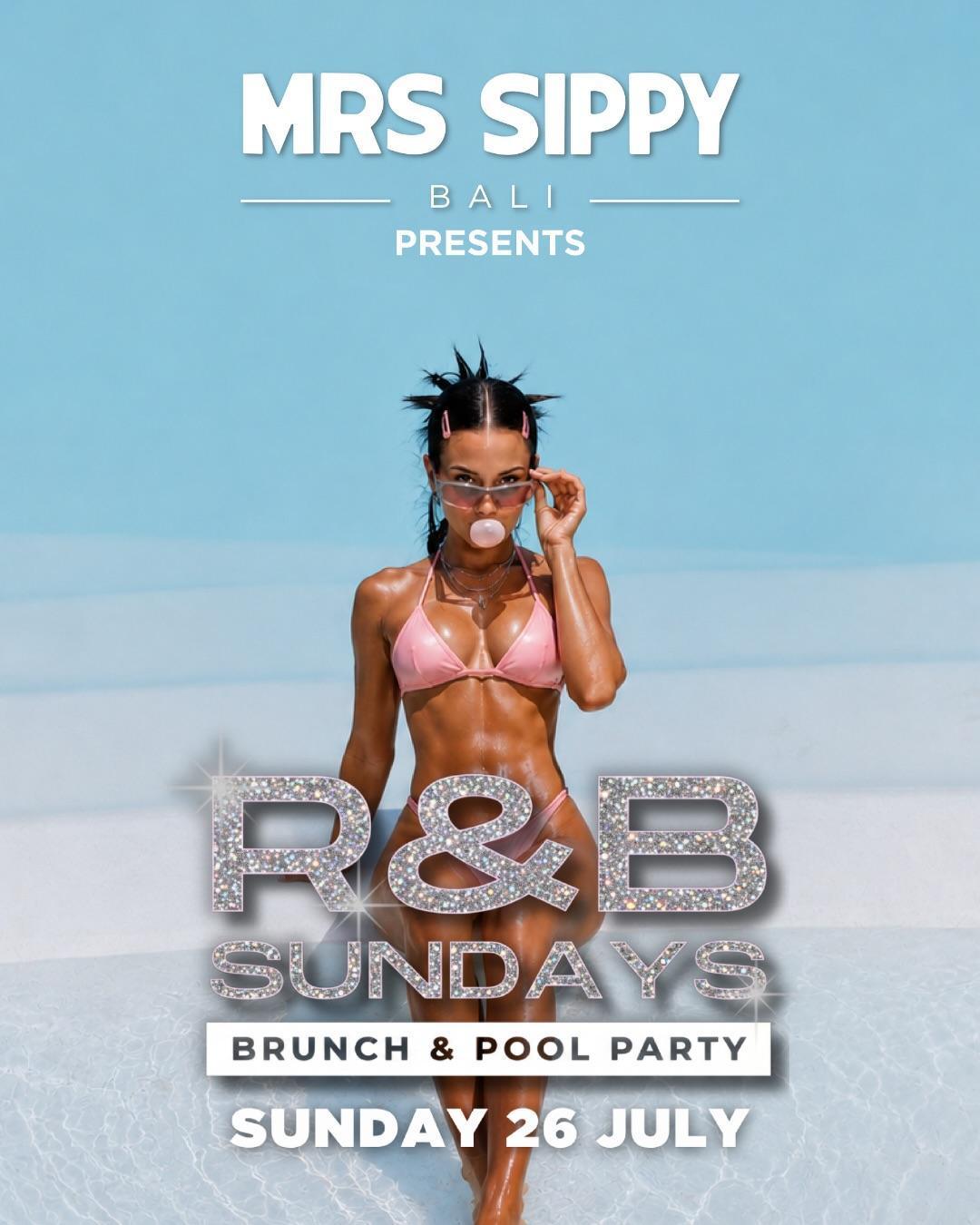 R & B Sundays Brunch & Pool Party at Mrs Sippy Bali 