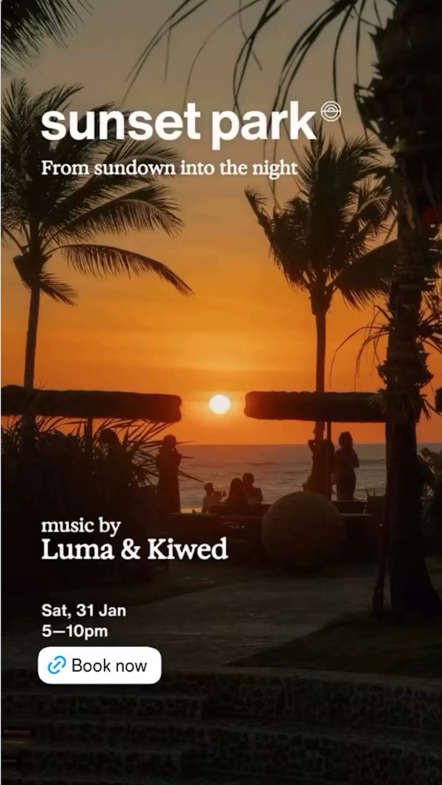 Sunset Park at Desa Potato Head Bali