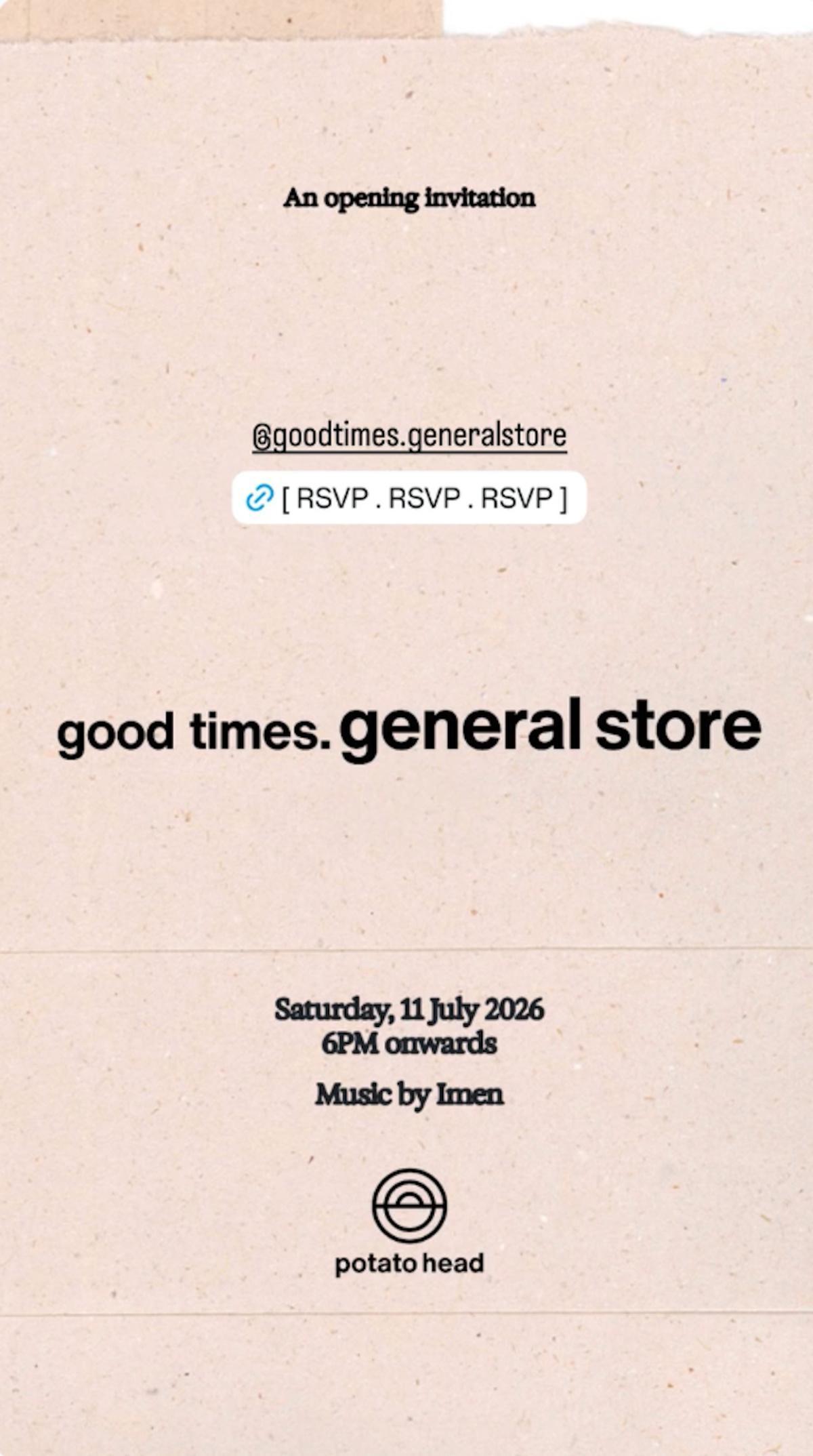 Good times.General Store at Desa Potato Head Bali